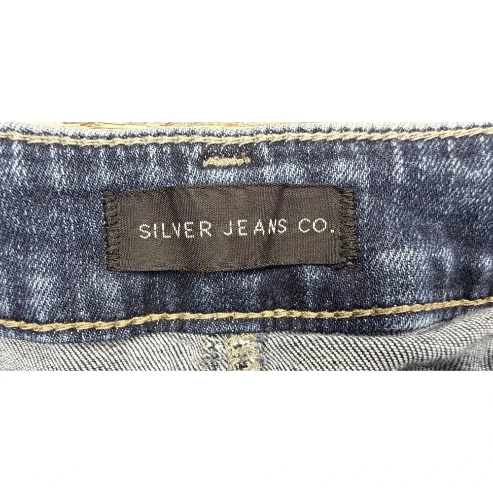Silver Suki Slim Boot Jeans Women's 34x32 Medium Wash Denim‎ Medium Wash Stretch